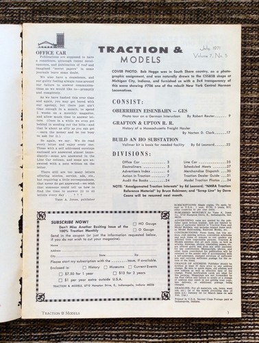 RARE 12-LOT VINTAGE 1971: Traction & Models Railroading Magazine COMPLETE - Picture 7 of 12