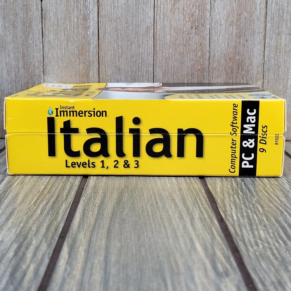 Instant Immersion Italian Level 1-2-3 Language Learning Program PC/Mac 9 CD-ROM - Image 3 of 4