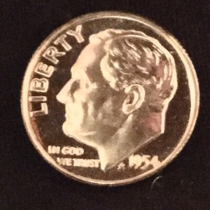 1954-10c-Gem-Cameo-Roosevelt-Nice-Cameo-Obverse-DCAM-Reverse-Eye-Appeal