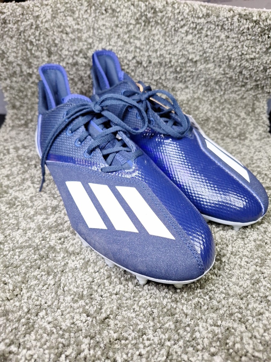 Adidas Adizero Scorch Football NFL Cleats Navy Blue White  display picture 3