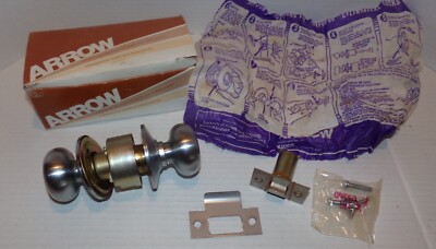 NOS Arrow Passage Lock 156 Interior Door Knobe Handle / Hardware NEW IN BOX