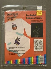 Dizzle  Pre Shaded Halloween Iron On Transfer Vintage 50016 4 Designs 1989 USA