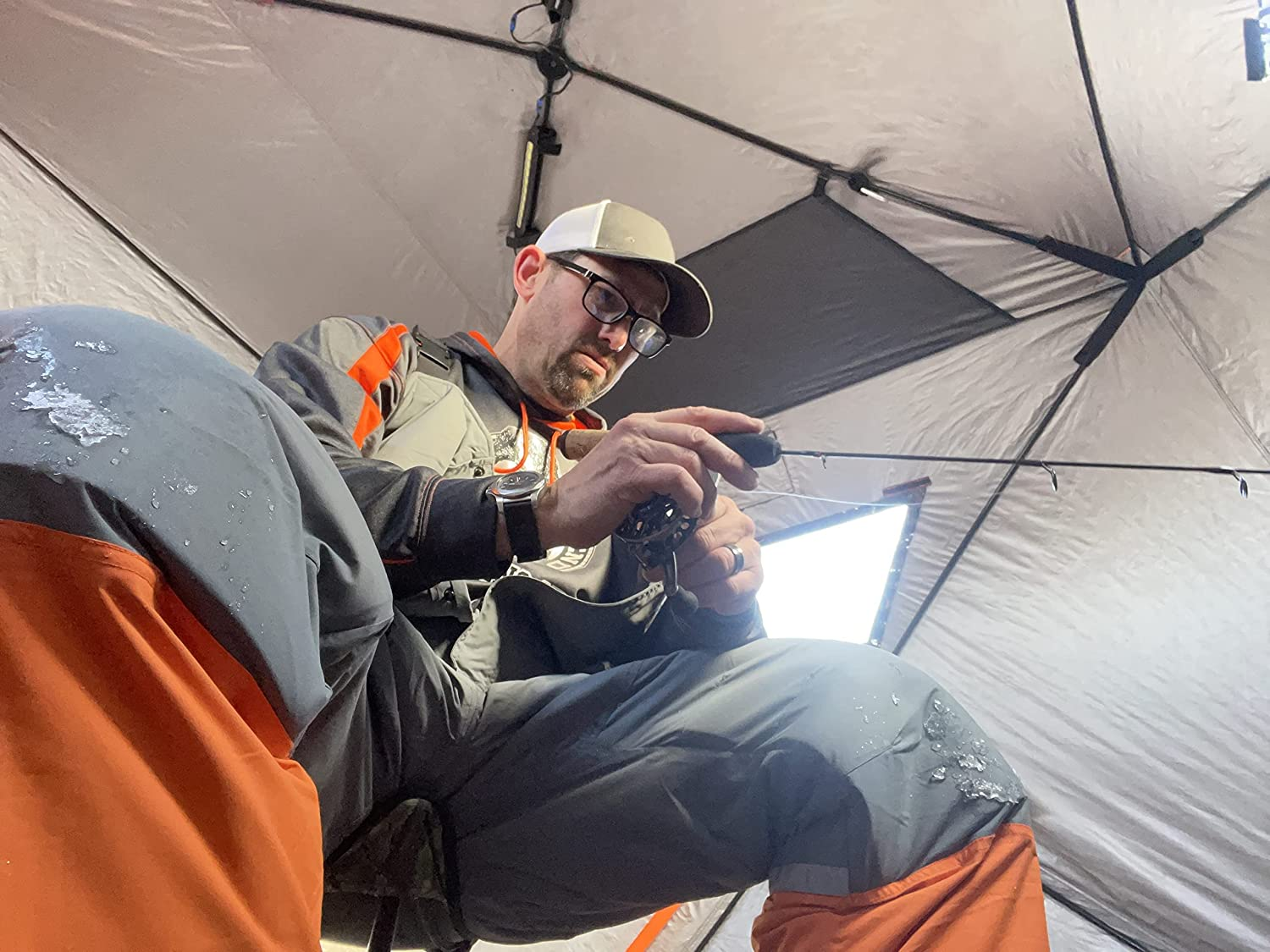 Aurora Series PopUp Portable 48 Person Insulated Ice Fishing Shelter