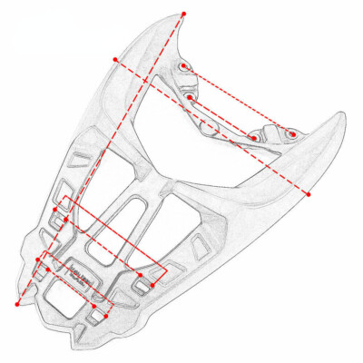 Support Porte-bagages Arrière Pour Yamaha Nmax125/Nmax155 (2020-2024) - Alliage Aluminium, Capacité De Charge élevée, Montage Simple