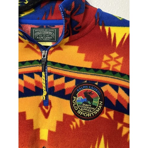 Polo Ralph Lauren Polo Country Native Pattern Fleece Jacket Men's - Picture 3 of 5