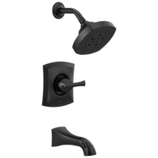 Delta Pierce Tub Shower Rough/Trim 14 Series Matte Black-Certified Refurbished