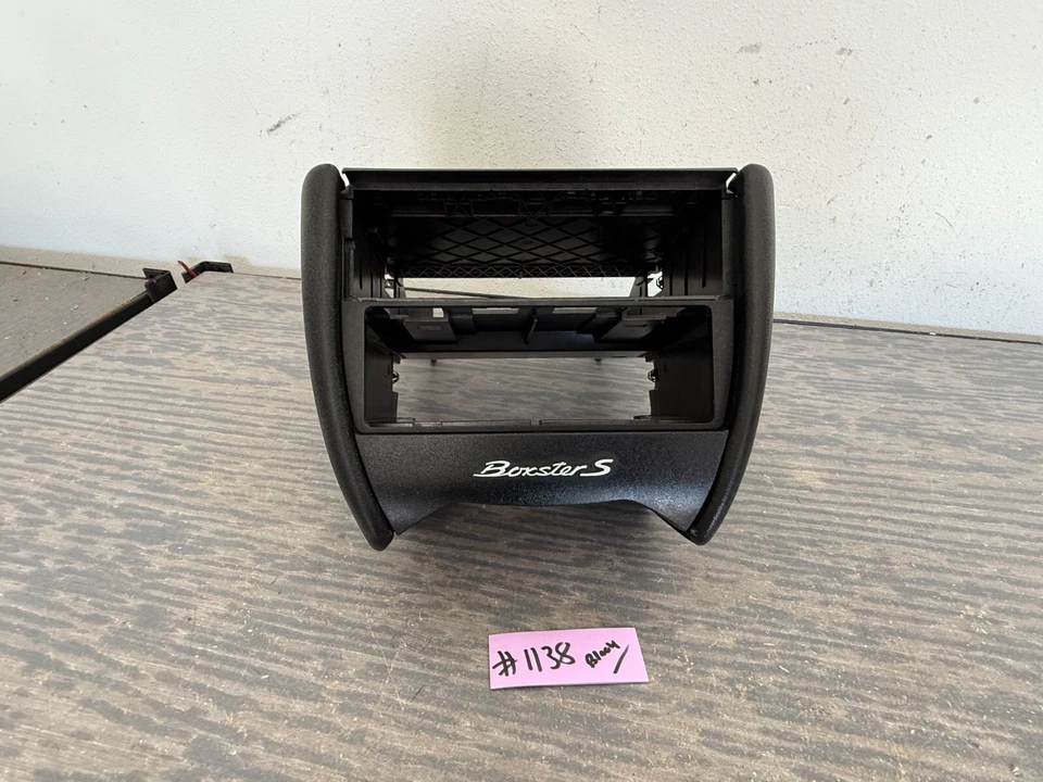 Porsche 986 Boxster S 2000-2004 consola central inferior media con lados negros Foto 2 de 4