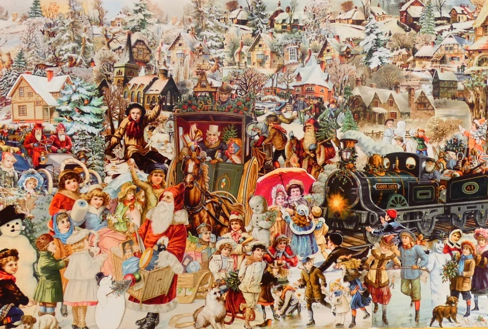 Past Times 1000 Pcs Jigsaw Puzzle 'VICTORIAN SCRAPS' by Beryl Peters ~ Complete - Image 2 of 4