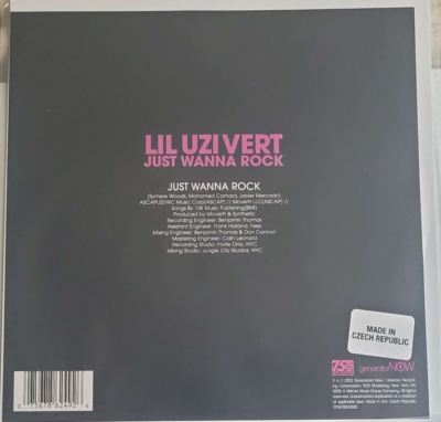 Lil Uzi Vert - Just Wanna Rock White Flexi Vinyl Disc 45 RPM Rap