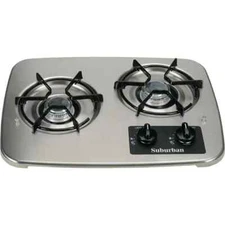 Suburban 2937AST 2 burner rv drop in cooktop SS SDN2 (NEW)