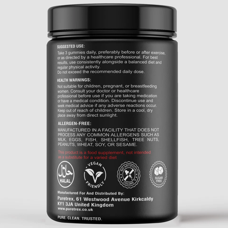 Creatine Gummies 5000mg with BCAA & Electrolytes 5G Watermelon Flavour 120 Count - Image 2 of 3