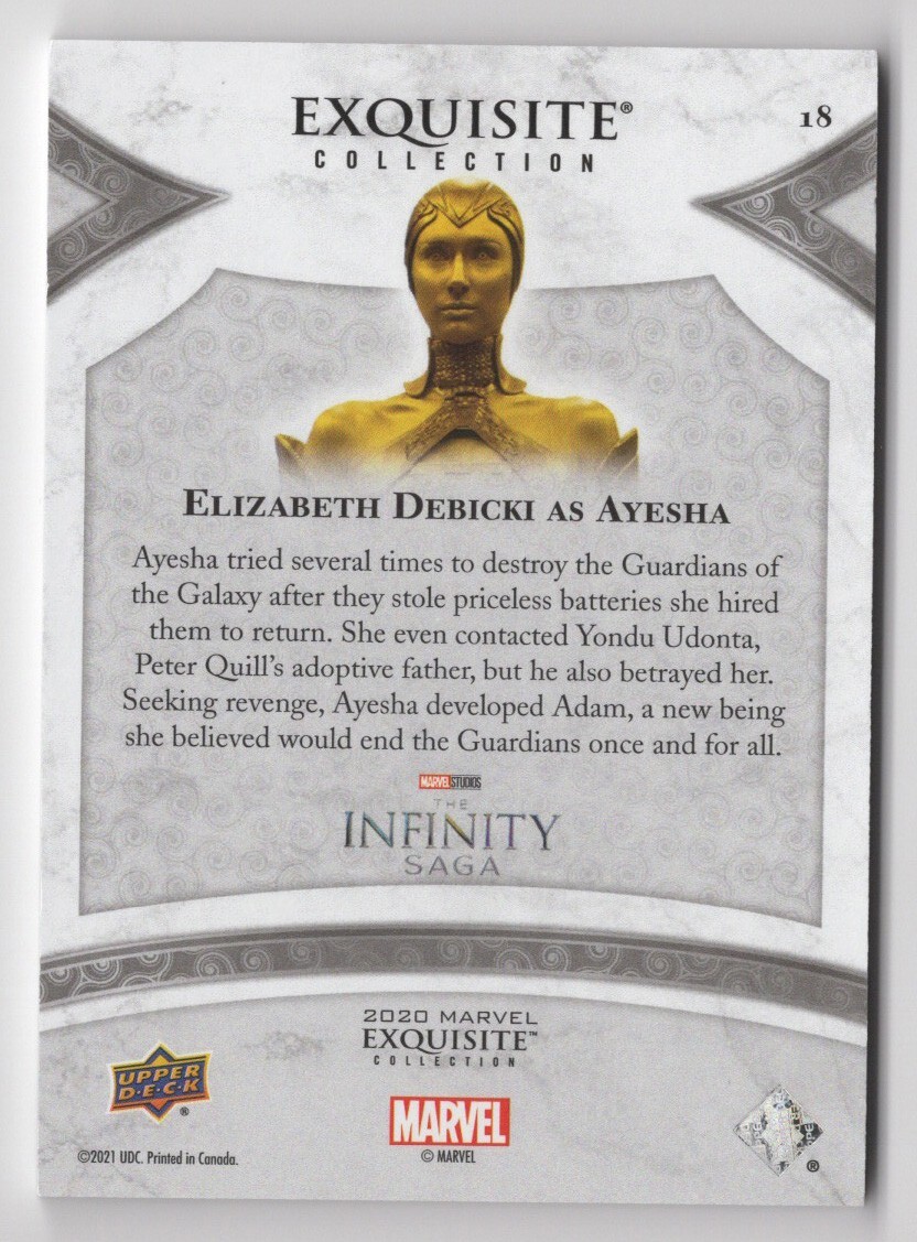 marvel allure ayesha サインカード 2024 Marvel Guardians of the Galaxy Vol. 3 Ayesha (SP) PMG