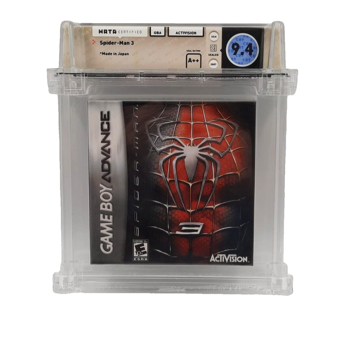 GBA SPIDER-MAN 3 WATA 9.4 Grading Nintendo Gameboy Advance OVP NO VGA UKG PAL ✅