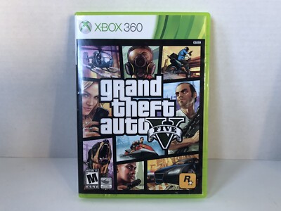 Grand Theft Auto V GTA 5 for Mocrosoft XBOX 360 Complete w/ Map Good  Condition