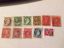 Set of 11 Canada Stamps; Used (See Description for Details)