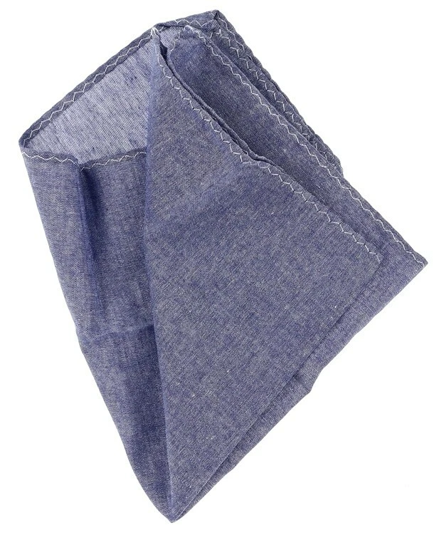 Original Penguin Masculino Azul 100% Algodão Bolso Quadrado 140032 - Imagem 2 de 4