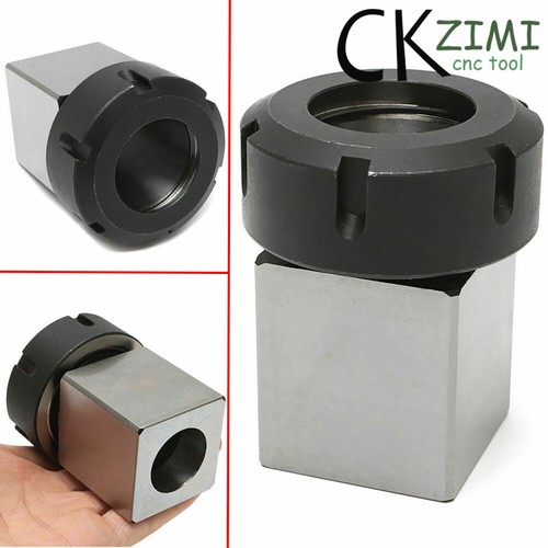 Hex+Square ER25/ER32/ER40 CNC Collet Block Spring Chuck Holder Engraving Machine - Foto 4 di 16