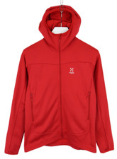 HAGLOFS Frost Mid Hood Sweatshirt Women's LARGE Fleece Trekking Hiking Stretch