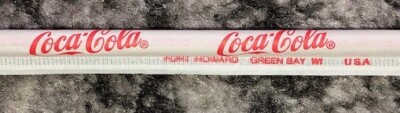 Coca-Cola Soda Straws Set of 2 Vintage Original NOS Wrapped Coke Straw 1960's