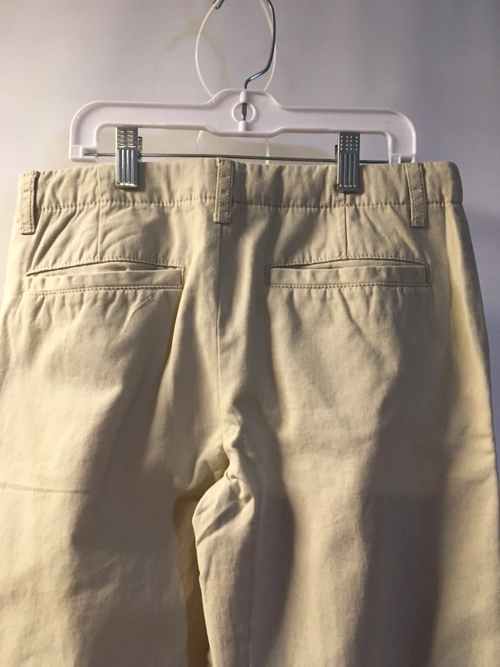 Pantalones de uniforme de vestir caqui Crazy 8 para niños ¡NUEVOS CON ETIQUETAS! Frente plano, cintura ajustable 16 D19 Foto 3 de 4