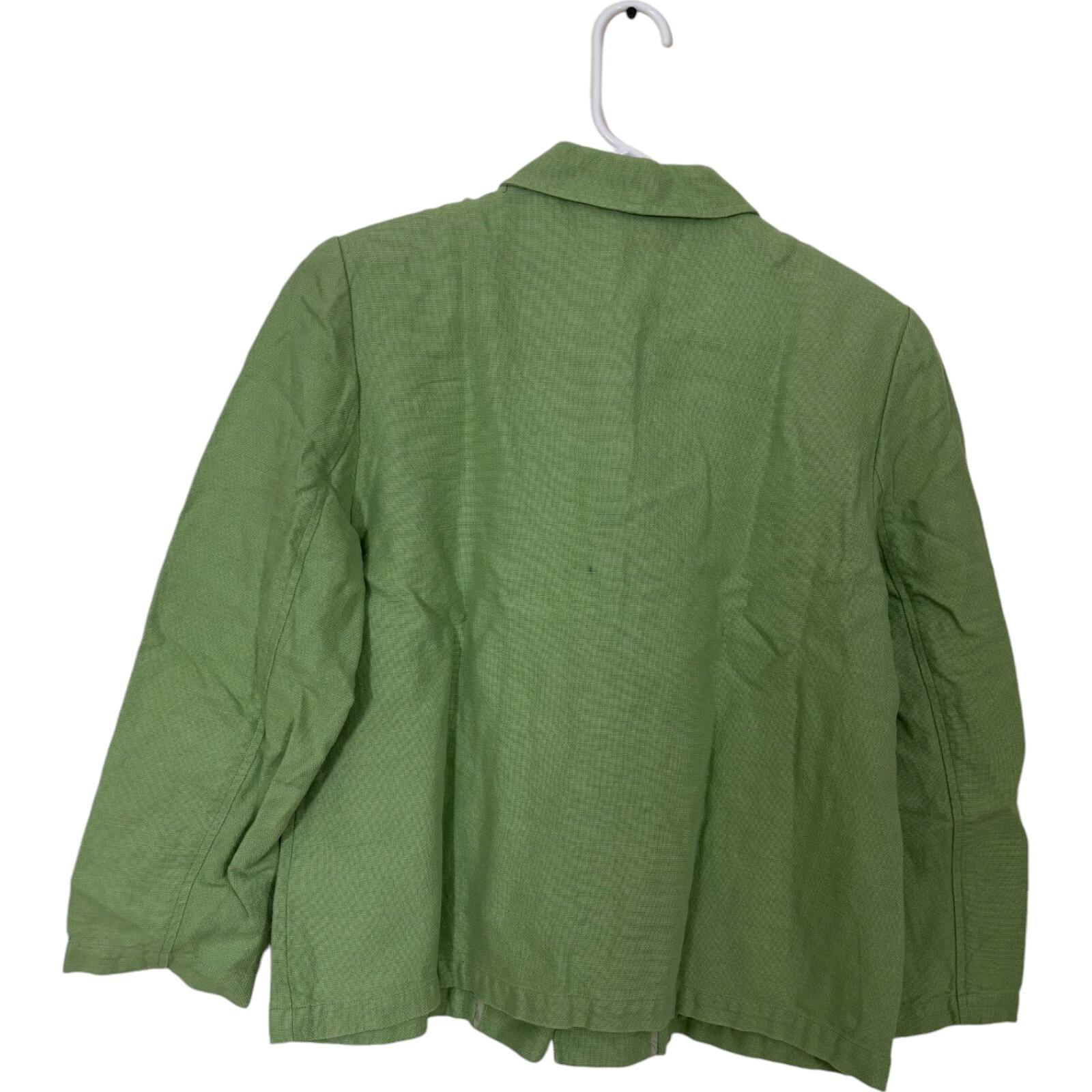 Lands End Womens Basic Jacket Size 12 Petite Gree… - image 2