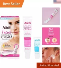 Gentle Facial Hair Removal Cream: Sensitive Depilatory - Soothing & Softening