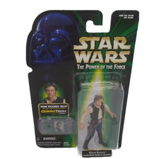 Hasbro Star Wars The Power Of The Force CommTech Han Solo Talking Action Figure