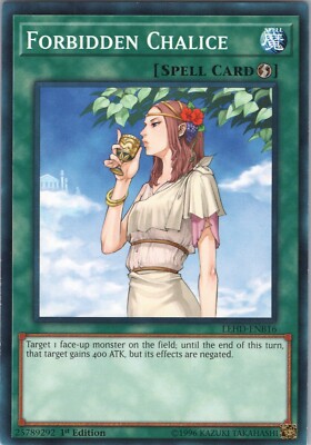 Forbidden Chalice NM 1st LEHD (#2) Legendary Hero Decks Yugioh