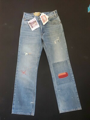 NWT Levi's 630 Vintage Clothing LVC 1970's Soapbox Orange Label Jeans. Size 27