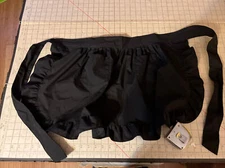 NWT LilMents Black Apron Polyester/cotton