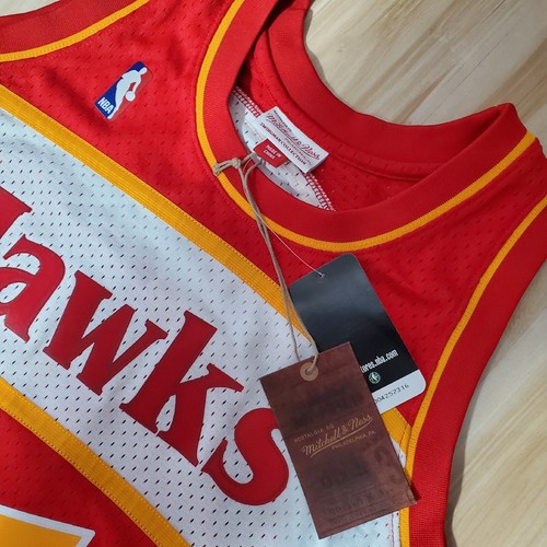Dominique Wilkins Mitchell & Ness HWC 86 87 Atlanta Hawks Jersey Size 2XL NWT - Picture 2 of 7