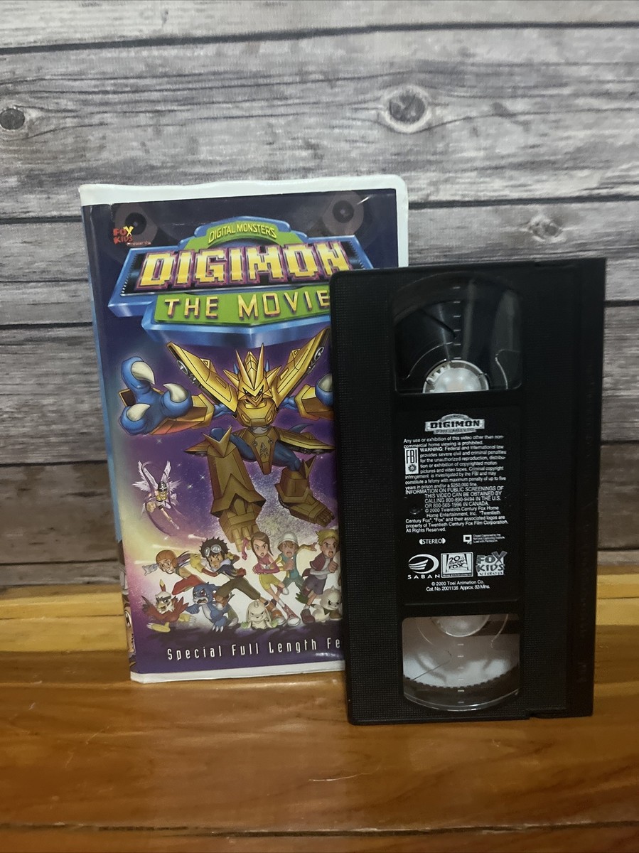 EBi　Dio Mio　VHS Digimon Digital Monsters Volume 1 - 3, The Movie, Birth Of