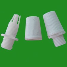 6x White M10 Thread Cable Wire Cord Grip For Pendant Light Sockets, Lamp Fitting