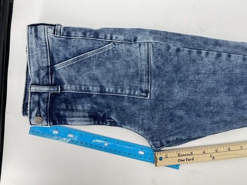 Gap High Rise Stretch Jogging Jeans Girls Size 16 Stone Wash Blue Denim 23X27 - Picture 8 of 11