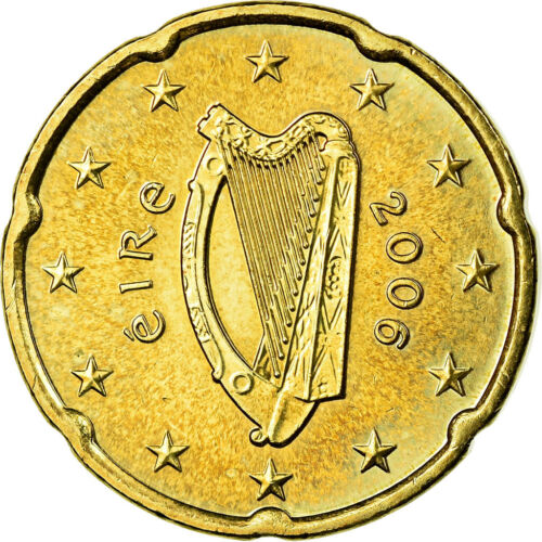 [#723858] IRELAND REPUBLIC, 20 Euro Cent, 2006, VZ, Messing, KM:36 - Afbeelding 1 van 2
