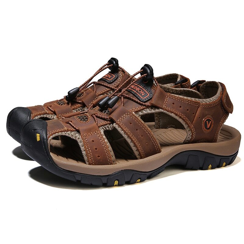 SALOMON Sandali pelle uomo casual spiaggia outdoor scarpe acqua escursionismo arrampicata pesca