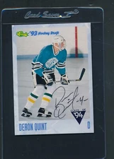 1993/94 Classic Draft #109 Deron Quint Signed Auto *D6328