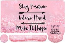 4-in-1 Gaming Mouse Pad Wrist Support Set  Desk Pad  Mouse Pad with Wrist Res...