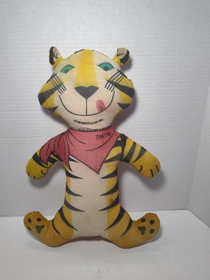 Vintage Tony The Tiger Kelloggs Cereal 60s/70s Plush Pillow Doll Cloth Toy