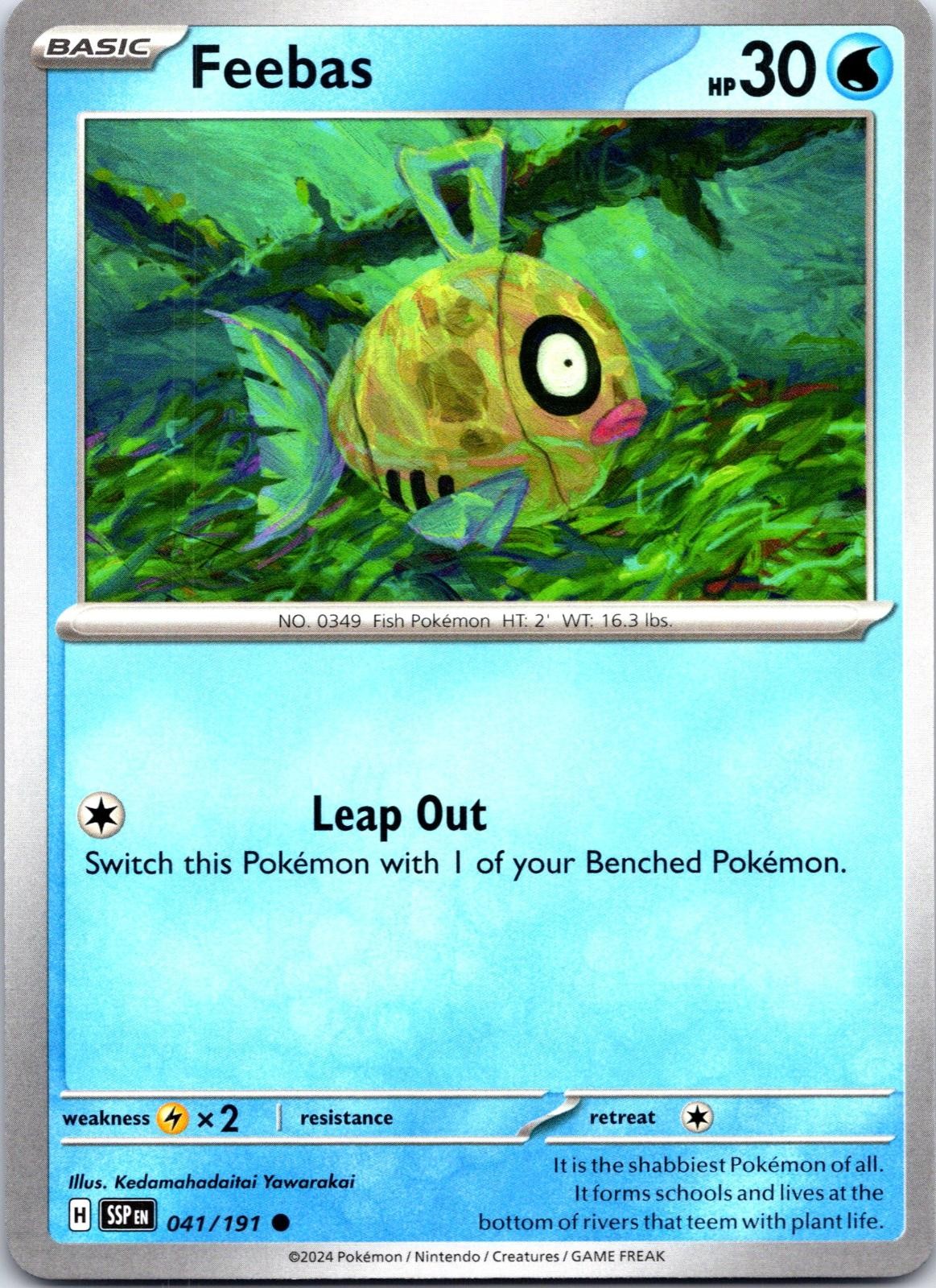 Feebas 041/191 Common Surging Sparks Pokemon NM