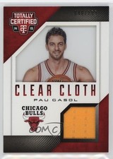 2014 Panini Totally Certified Clear Cloth Jersey Red /299 Pau Gasol #30 HOF 0ij