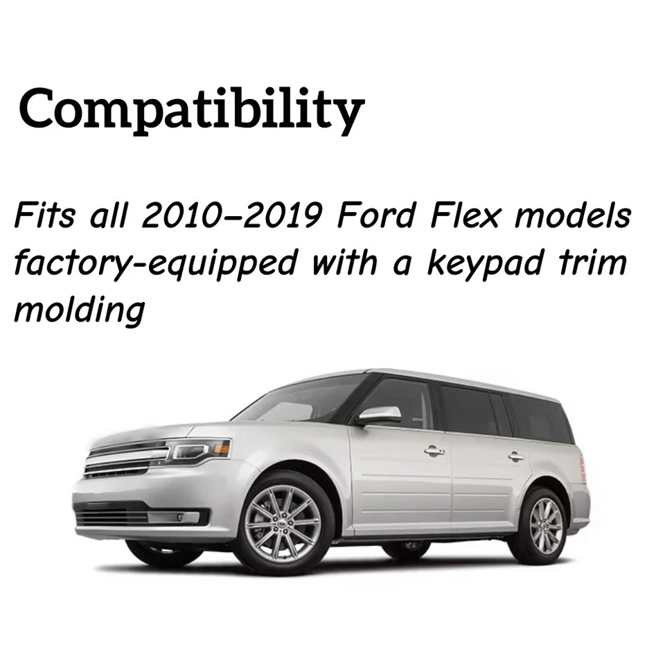 Teclado de puerta iluminado lado del conductor izquierdo para Ford Flex 2010-2019 BA8Z-7420555-AC Foto 2 de 4