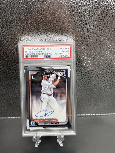 2024 Bowman Draft Chrome Bryce Rainer 1st Auto PSA 8
