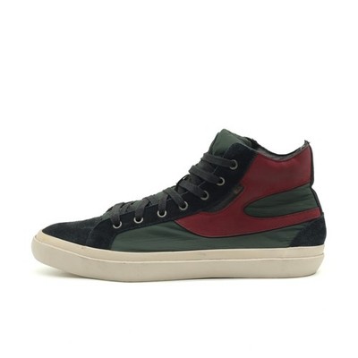 Diesel Herren S-KWAARTZZ Sneaker Grü/Bordeaux/Schwarz Edition High-Top EU 45