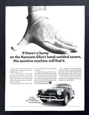 1967 VW Volkswagen Karmann Ghia Coupe photo "The Not Ugly VW" vintage print ad