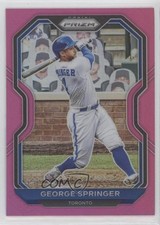 2021 Panini Prizm Tier II Pink Prizm George Springer #185 ii1