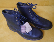 Coxx Borba Stiefel Stiefeletten Boots Navy zwiegenäht Leder Herren Gr. 43 NP120€