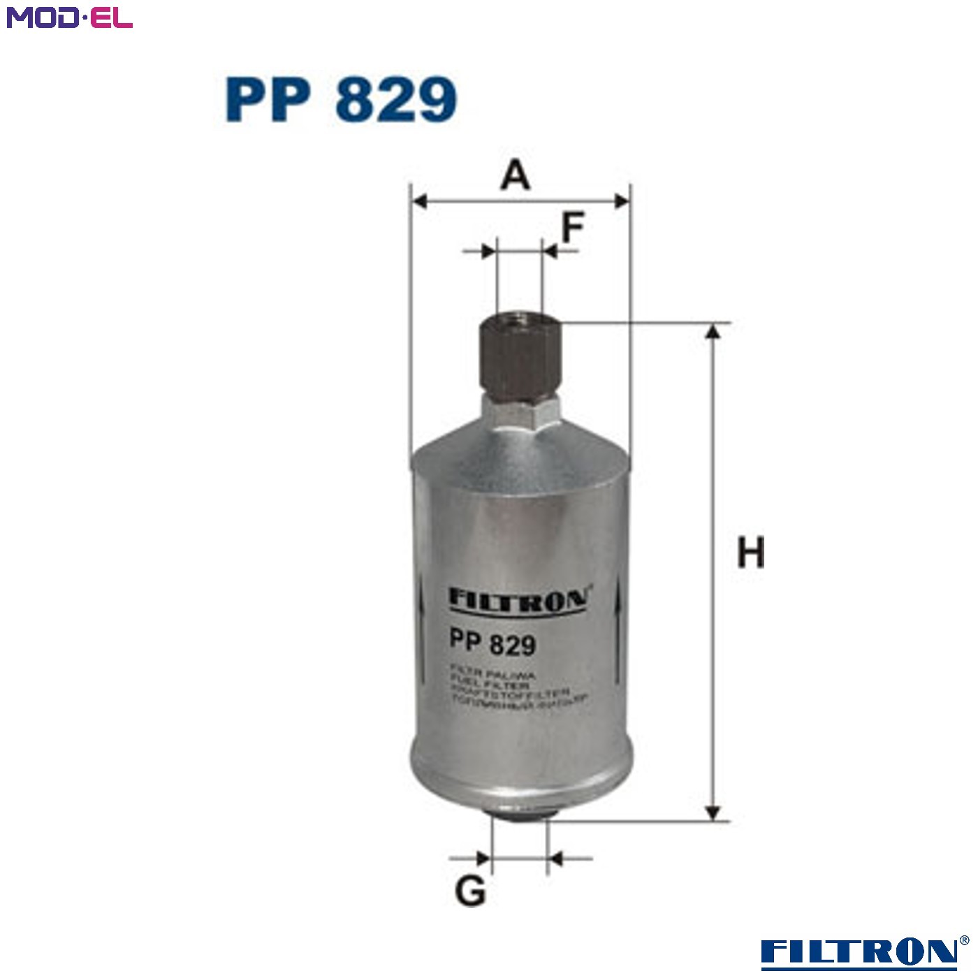 FUEL FILTER PP 829 FOR ALFA ROMEO FIAT SAAB LANCIA THEMA/SW DELTA/� Y10 1.7L 33