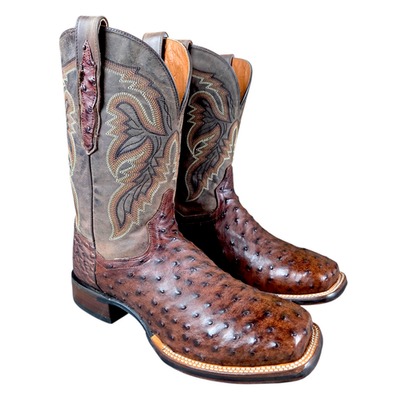 Dan Post Alamosa Genuine Exotic Full Quill Ostrich Western  display picture 1
