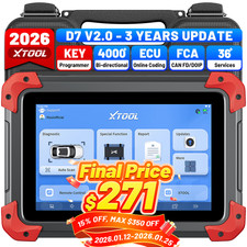 XTOOL D7 V2.0 Auto Full System Diagnostic Bid...